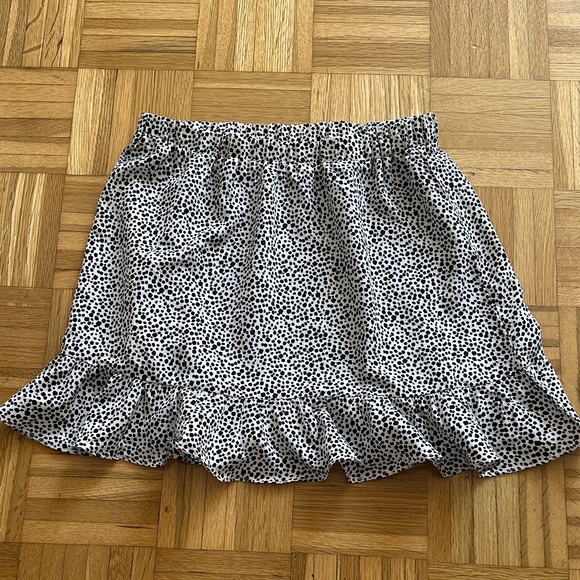 Princess Polly Black and White Polka Dot Skirt - Picture 1 of 2